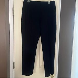 Women’s Chico’s Black Textured Pull Up Pants Size U.S 12R Chico’s 2R